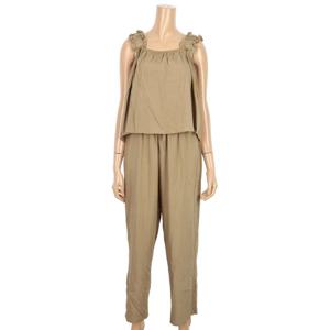 [릴리립스]프릴 밴딩 블라우스 앤 팬츠 셋업 (YL4OP191)