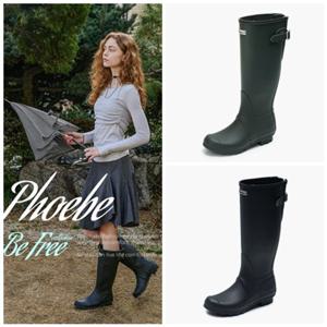 [베어파우(슈즈)]PHOEBE 여성 레인 롱부츠 방수 장화 2종택1 K2830QB-W 2.5CM