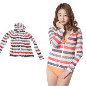 쿠기 여성 비치 후드집업 상의단품 KF-I250