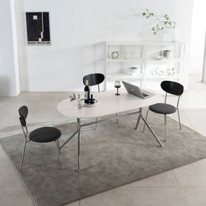 리바트 아르떼 릴리 4인 라운드 세라믹 식탁