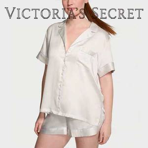 [국내/S]빅토리아시크릿 잠옷 프린트 실키 새틴 반팔 파자마 2PCS 69TQ 11172758