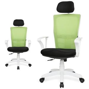 체어포커스 쿨메쉬 WB300 헤더형 화이트 컴퓨터 책상 회전 의자