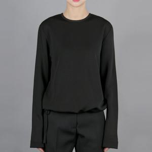 질샌더 샤이니 비스코스 드로스트링 헴 탑 J02GU0103 J20053 001