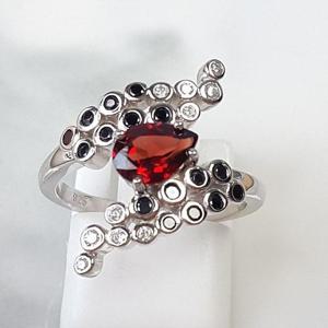 [블루케이] 하이퀄 레드가넷 원석반지240610-10탄생석