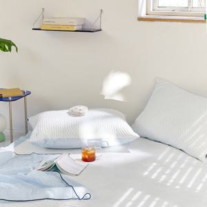 [파르페by알레르망]썸머쿨 듀라론 냉감3중직 패드Q+냉감베개커버