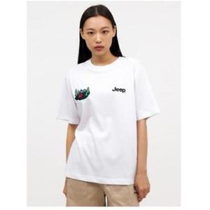 Jeep 지프 남여공용 텐트 자수 아트웍 지프반팔티1_JO2TSU1071SG