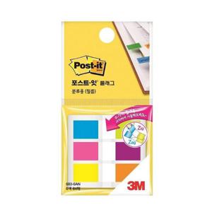 3M 포스트잇 플래그분류용(필름)683-6AN(교차플래그)