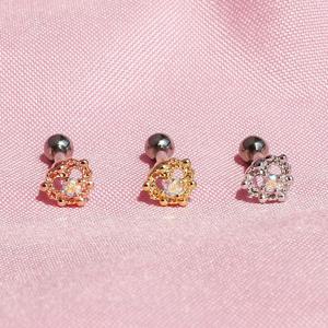 [폭스타일] [낱개판매] 베르사유 정원 하트 트라거스 피어싱