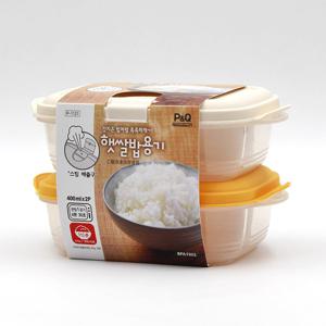 락앤락 간편 밥보관 햇쌀밥용기 400ml 2개세트