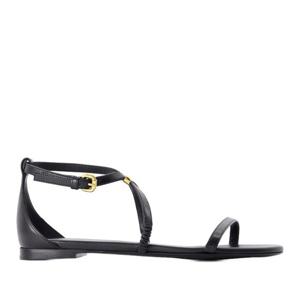 알렉산더맥퀸 하네스 플랫샌들 787159WIEX91088 BLACK/GOLD
