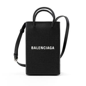 발렌시아가 국내보유 폰 홀더 미니 쇼핑 크로스백 블랙 5938260AI2N1000