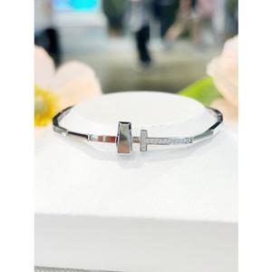 미니골드 14K 아델라 티앤티 화이트골드 팔찌 BOTS4045