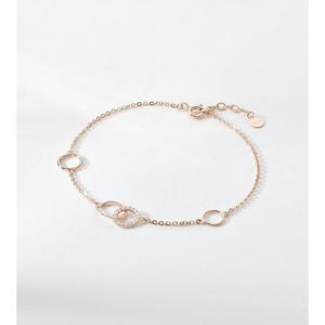 미니골드  14k 링 커넥팅 팔찌 BMSM4063