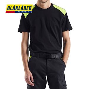 굿워크 블라크라더 형광색 여름 작업복 티셔츠 3379-1042