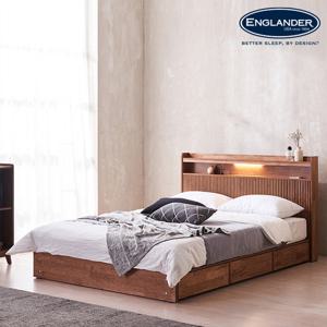 잉글랜더 컴리 템바보드 원목 수납 침대(매트제외-Q)