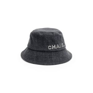 [엘러브] 새상품 샤넬 레터링 클로슈햇 M 차콜 4ET0933