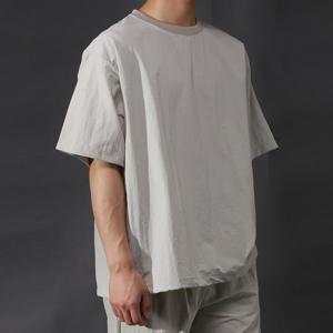 [후앙스] 소프트 레이온 오버핏 아노락 반팔티 DMRT7606