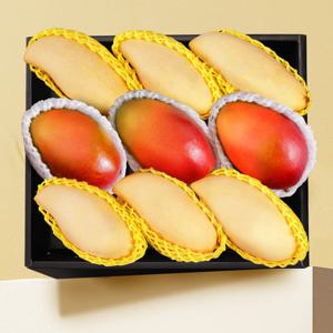 [스윗베러] 망고 혼합 9과 선물세트 3.2kg내외 (골드 6과, 애플 3과)