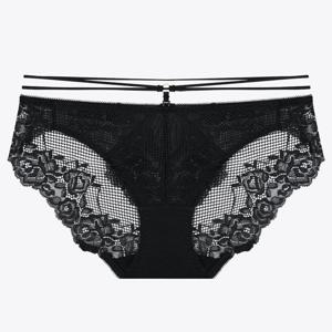 [섹시쿠키]리본 블랙 시스루 팬티 SCWPA502