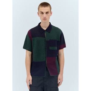 디스이즈네버댓 블럭 크로셰 반팔셔츠 TN241KKNCK01 Navy