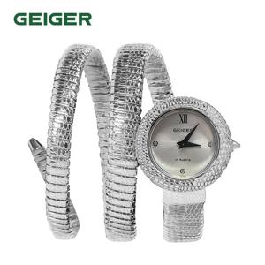 가이거(GEIGER) 여성 파이톤 메탈워치 GE1267WS