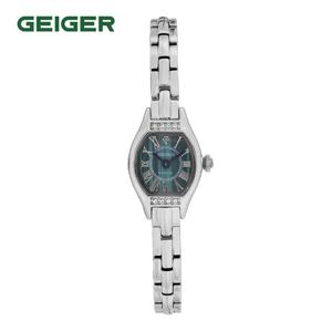 가이거(GEIGER) 여성 말라카이트 포인트 메탈 워치 GE1272WT