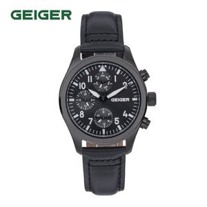가이거(GEIGER) 남성 멀티펑션 가죽워치 GE8062BBBK