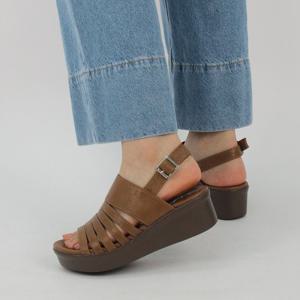 [지쎄공식몰] 천연가죽 여성수제화 크루아상 샌들 GIS-45241