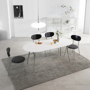 리바트 아르떼 브랜치 6인 라운드 세라믹 식탁