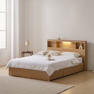 [착불배송]파로마 이즈 카이 LED 수납침대 D형_매트제외 SS ISG061