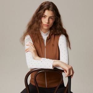 [먼싱웨어][40%OFF] 여성 하이브리드 니트 베스트 카멜(MP322LKV81)