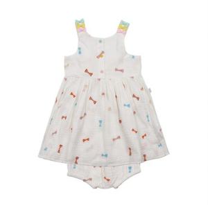 [스텔라매카트니 키즈] 여아 보우 자수 원피스 TU1232 Z1593 101