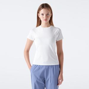 [데상트공식][40% OFF] 여성 브라캡 내장형 반팔 티셔츠 SP322TTS79