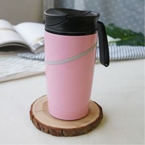 이쁜 디자인 보온 보냉 이중 스탠 텀블러 맥주컵 핑크