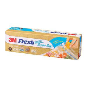 3M 후레쉬 더블 지퍼백 대형 20매입 지퍼봉투 비닐봉지