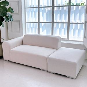 오스본가구 까뮤 조야 아쿠아텍스 2인용 패브릭 소파+스툴