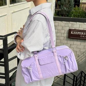 [블로썸스틸] TRD_802 나일론 바스락 보스턴 숄더백