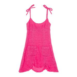 [엘러브] 샤넬 22M 코코비치 트위드 드레스 36 핑크 4ET0987