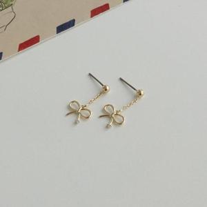 [이쁜] 달링 리본 귀걸이