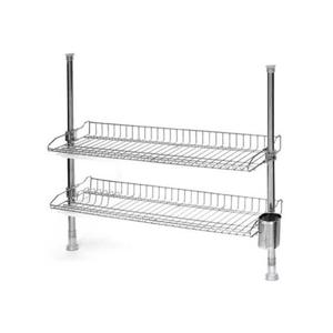 원터치형 기둥식 2단 골드 식기건조대 800mm 싱크선반