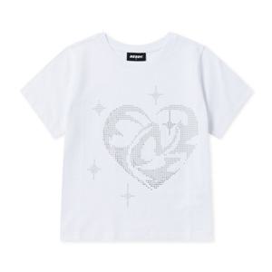 [널디] 우먼스 스파클링 하트 반팔 티셔츠 PNEU24ST22 W S SPARKLING HEART S S T-SHIRT