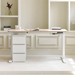 포스트모던 옥스퍼드 전동 높이조절 책상 140cm +서랍장