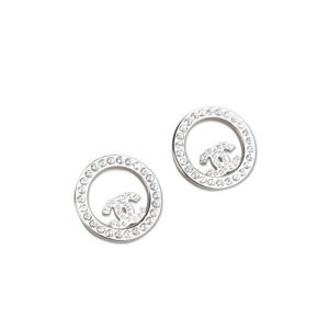 (명품) 샤넬 크리스탈 서클 CC로고 귀걸이 A9656