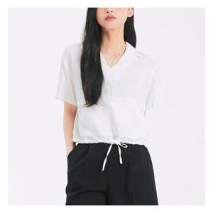 [미쏘]풀오버형 셔츠카라 크롭 셔츠 (MIWYAB71QC-T)