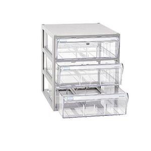 투명서랍 3칸 수납함