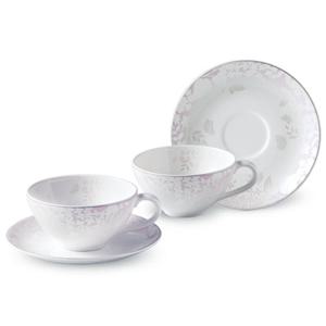 [한국도자기][한국도자기] 마이웨딩 핑크 2인조 커피잔 4P세트