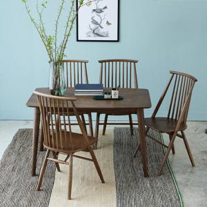 베스트리빙 아슬란 비안나 4인(1500) 원목 식탁 테이블 세트/의자 4개