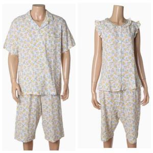 [비비안(언더웨어)]상큼한 면&레이온 레몬나염 커플 여름잠옷 MP8783BWP8783T