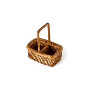 미얀마 천연 라탄 스퀘어 버틀 홀더 스몰 S NO_BK171