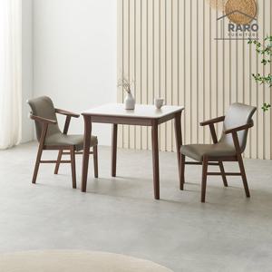 라로퍼니처 위니 800 포세린 통 세라믹 2인 식탁 세트 (식탁+의자2)